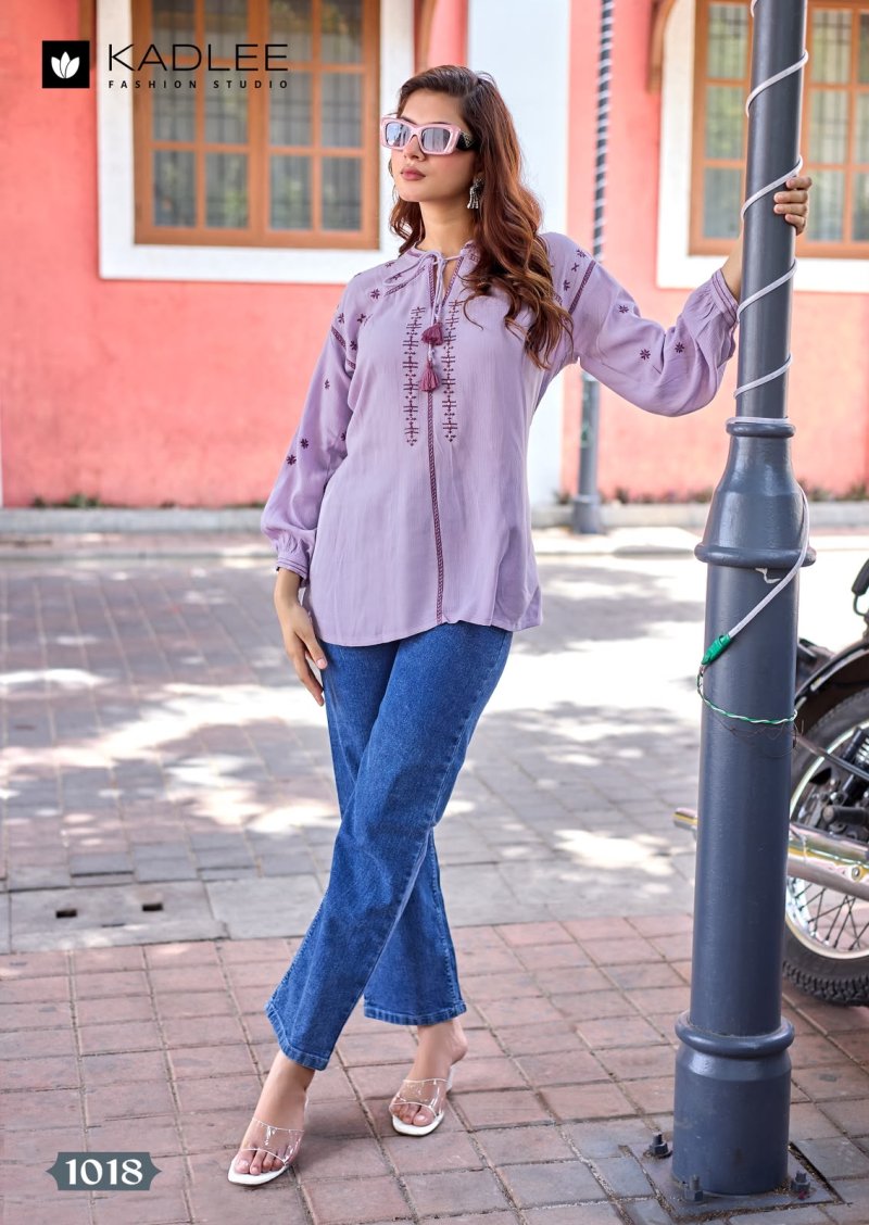 Crystal Vol 3 By Kadlee Rayon Wrinkle Western Ladies Top